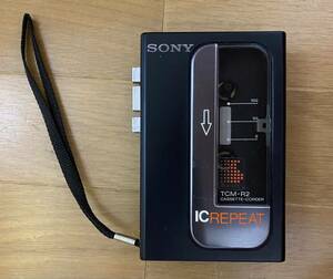 SONY ソニー ICREPEAT CASSETTE-CORDER カセットコーダー カセットレコーダー TCM-R2 録音 再生 ジャンク レトロ 当時物