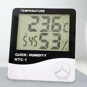 デジタル 温度計 湿度計 アラーム時計 置き時計 壁掛け時計 の画像2