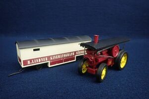 ▼ミニカー14 メルクリン 1887 スチームトラクター シネマトグラフワゴン▼蒸気自動車/鉄道模型ストラクチャー