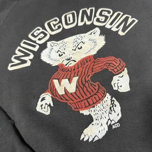 50s 60s WISCONSIN バッキーバッガー カラーフロッキー カレッジ スウェット ビンテージ オリジナル ヴィンテージの画像2