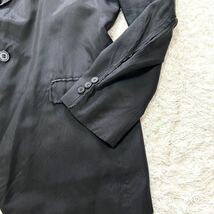 極美品 エンポリオアルマーニ テーラードジャケット EMPORIO ARMANI ナイロン ブラック 黒 薄手 春夏 46 清涼感 メンズ 速乾性 軽量_画像5