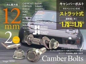 【即決】キャンバーボルト ストラット式 ★M12★ 2本セット【ムーヴ L150S/L175S/LA100S/LA150S 2WD】