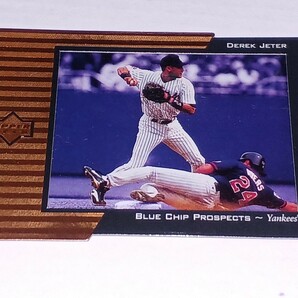 1998 Upper Deck Blue Chip Prospects BC15 Derek Jeter /2000 ヤンキース デレク・ジーター インサートカード ダイカット アセテートの画像1