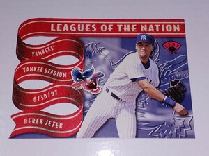 1997 Leaf League of the Nation Derek Jeter / Kenny Lofton /2500 インサートカード ダイカット　デレク・ジーター ケニー・ロフトン