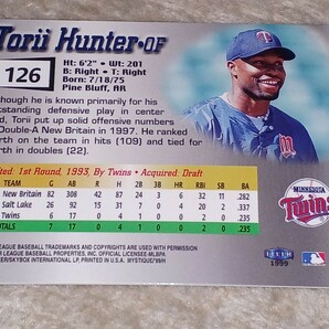 1999 Fleer Mystique #126 Torii Hunter RC /2999 エンゼルス トリー・ハンター ルーキーカード の画像2