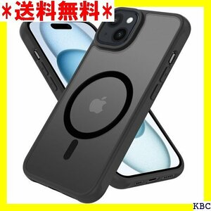 iPhone15 ケース MagSafe対応 マット感 電対応PinLiSheng ブラック iPhone 15 226