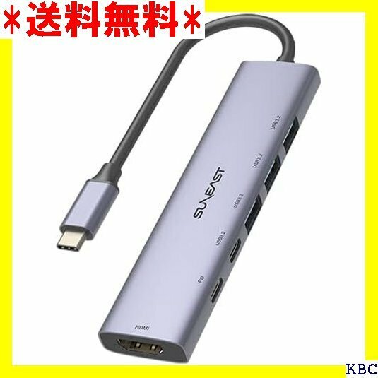 SUNEAST USB Type-C ハブ 6in1 リ Type-Cコネクタ Type-A/C ポート 国内 221