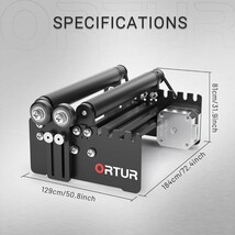 新品☆定価15,999円 ORTUR Laser Rotary Roller YRR2.0 レーザー彫刻機用回転ローラー 360°レーザーエングレーバー Y軸回転モジュール_画像7