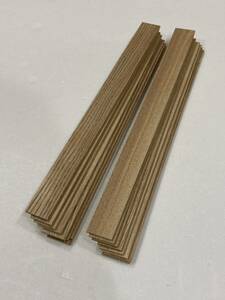 タモ 無垢材 16枚セット / たも 薄板 木材 diy 木工 DIY 材料 ハンドメイド素材 突板 柾目