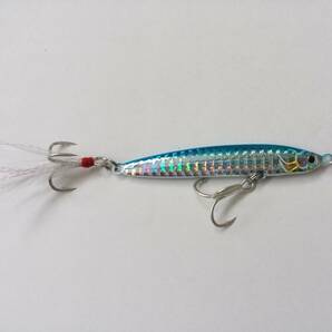 ジグミノー メタルジグ 安定姿勢 42g 8cm 6色 セット フェザー付き シーバス 青物 根魚 ロックフィッシュ フラットフィッシュの画像9