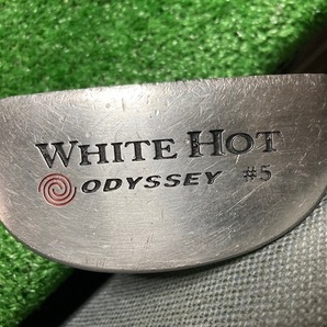 全国送料無料 中古パター オデッセイ WHITE HOT #5 ２ドット 純正スチール34インチ Y2420の画像1