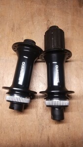 SHIMANO シマノ ブースト前後ハブセット ディスクブレーキ用ハブセット HB-MT400B/FH-MT400B 15×110/12×148 32H×32H 未使用