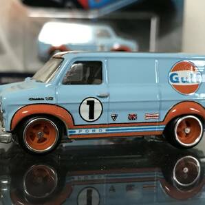 Hot Wheels CAR CULTURE CARGO CARRIERS FORD TRANSIT SUPER VAN GULF Racing スーパーバン ガルフの画像8