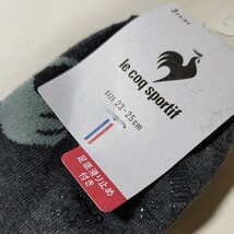 le coq sportif　３足組　足底滑り止め付き　23-25ｃｍ_画像5