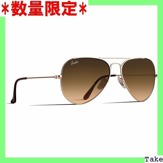 ☆人気商品 Berikin サングラス ガラス 偏光 アビエーター sunglass for men women ゴールド 39