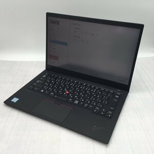 Lenovo ThinkPad X1 Carbon 20QE-S1NX1D Core i7 8665U 1.90GHz/16GB/256GB(NVMe) 〔B0626〕