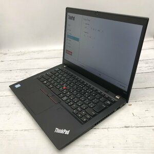 Lenovo ThinkPad T490s 20NY-S1T929 Core i7 8665U 1.90GHz/16GB/なし 〔B0534〕