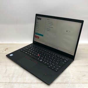 Lenovo ThinkPad X1 Carbon 20QE-S3260H Core i7 8665U 1.90GHz/16GB/512GB(NVMe) 〔A0122〕