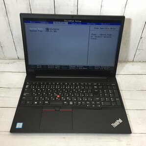 Lenovo ThinkPad E590 20NC-S09800 Core i5 8265U 1.60GHz/8GB/256GB(NVMe) 〔B0301〕の画像2