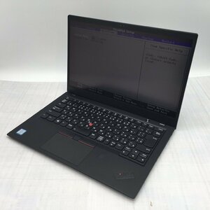 Lenovo ThinkPad X1 Carbon 20KG-S9SA1S Core i7 8650U 1.90GHz/16GB/256GB(NVMe) 〔B0615〕