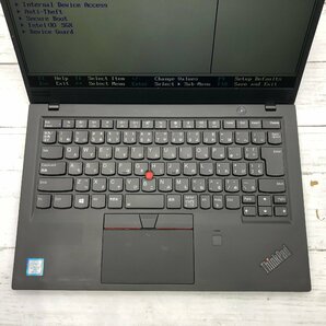 Lenovo ThinkPad X1 Carbon 20KG-S8GB2U Core i7 8650U 1.90GHz/16GB/512GB(NVMe) 〔C0322〕の画像3