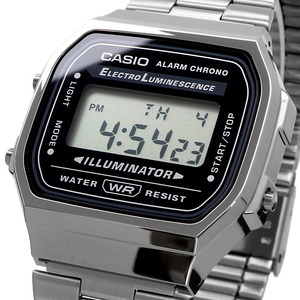 カシオ CASIO 腕時計 メンズ A168WGG-1A ブラック ガンメタリック