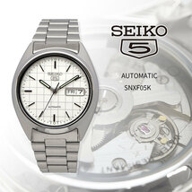 SEIKO セイコー 腕時計 メンズ 海外モデル セイコー5 自動巻き ビジネス カジュアル SNXF05K_画像1