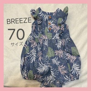 BREEZE ロンパース 70 タンクトップ ベビー ガール ベビー服 半袖 こども服 つなぎ