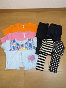 女の子　110cm　Tシャツ レギンス パンツ パジャマ スパッツ キッズ 　まとめ売り