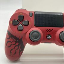 0427 SONY PS4 DualShock4 リオレウスエディション モンスターハンター ジャンク品 s1980 ヤ60 B290_画像3