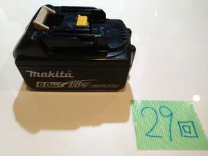  Makita original lithium ion battery BL1860B 18V 6.0Ah charge number of times 29 times snow seal attaching 222X15NWSA64019 TD173 accessory 