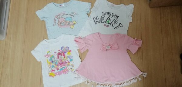 女の子 Tシャツ　 半袖　100cm　4着