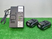 中古 Panasonic パナソニック 14.4V/18V 充電式 マルチハンマードリル EZ78A1LS2F-B バッテリー×2個 充電器 付き ケース無し_画像2