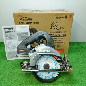 未使用 makita マキタ 40Vmax 125mm 充電式マルノコ 際切可能 本体のみ HS005GZB