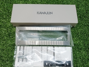  unused KAWAJUN leather Jun towel holder towel rail satin nickel SC-451-XN ①