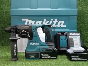 未使用 makita マキタ 18v 24mm充電式ハンマドリル 6.0Ahバッテリー2個+充電器 HR244DRGX