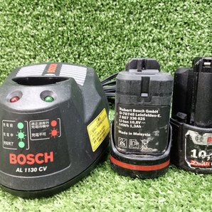 中古 BOSCH ボッシュ 10.8V コードレスシェア 1.3Ah バッテリー 2個 充電器 付 GSC 10.8 V-LIの画像8