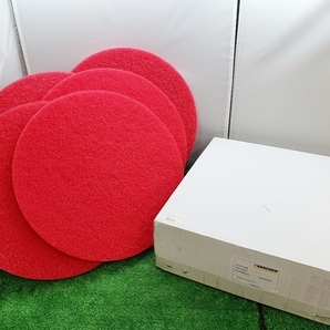 未使用品 KARCHER ケルヒャー ディスクパッド 床洗浄機用 アクセサリー 標準 赤 ポリッシャー 457mm BD450/BD530 5個入り 63690240 ②の画像1