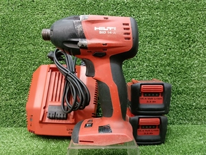 中古 HILTI ヒルティ 14.4V 充電式インパクトドライバ SID14-A + 3.3Ah バッテリー 2個 充電器 4/36-350 セット