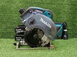 中古 makita マキタ 18V 125mm 充電式防じんマルノコ KS513D + 6.0Ah バッテリー 2個 充電器