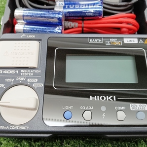 未使用 HIOKI 日置電機 5レンジ デジタル絶縁抵抗計 工業用計測器 電子測定機器 テスター IR4051-10の画像3