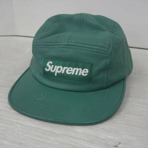 ◆◇Supreme/キャップ/FREE/レザー/グリーン/シュプリーム/16AW/Box Logo Leather Camp Cap :古k2339-174ネ◇◆の画像1