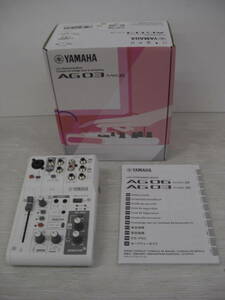 ◆◇YAMAHA/ヤマハ/AG03/MK2/ライブストリーミングミキサー　:家k2027-336ネ◇◆