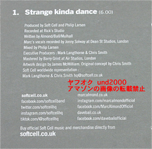 Soft Cell ソフトセル Strange Kinda Dance 2022 1-Trk CD マークアーモンド Marc Almond シリアルナンバー付_画像3