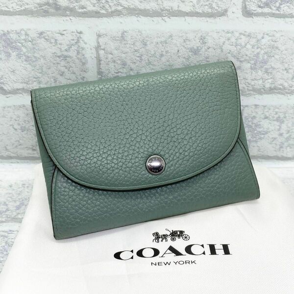 COACH コーチ 二つ折りコインケース 小銭入れ レザー ウォレット