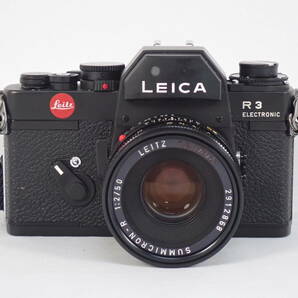 LEICA ライカ R3 ELECTRONIC LEITZ CANADA SUMMICRON-R 1:2/50 フィルム カメラ レンズの画像1