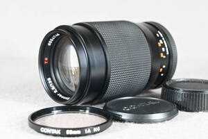 コンタックス レンズ CONTAX Carl Zeiss Sonnar T* 135mm F2.8 C/Yマウント MCフィルター付（中古）