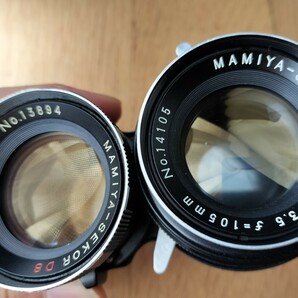 マミヤ Mamiya C330 カメラ ＆ Sekor DS 105mm f3.5 レンズセット！☆１円～売り切り！！☆の画像8