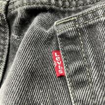 Levi's リーバイス 505 w34 ブラックデニム ジーパン 古着 黒 グレー 灰色 オーバーサイズ ジーンズ Gパン levis テーパードジーンズ_画像5