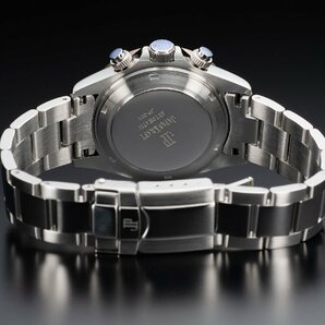 【当店限定品】8石天然ダイヤモンド付き 自動巻き オートマティック 腕時計 【アイスブルー水色】 クロノグラフ JAPAN KRAFT 時計 ダイヤの画像7